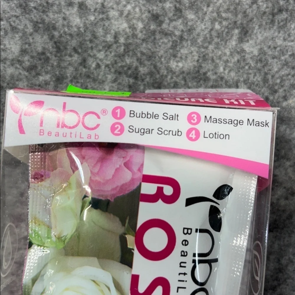 NBC beautilab Bubble Spa Rose Bubble salt ,massage mask,sugar scrub, lotion set